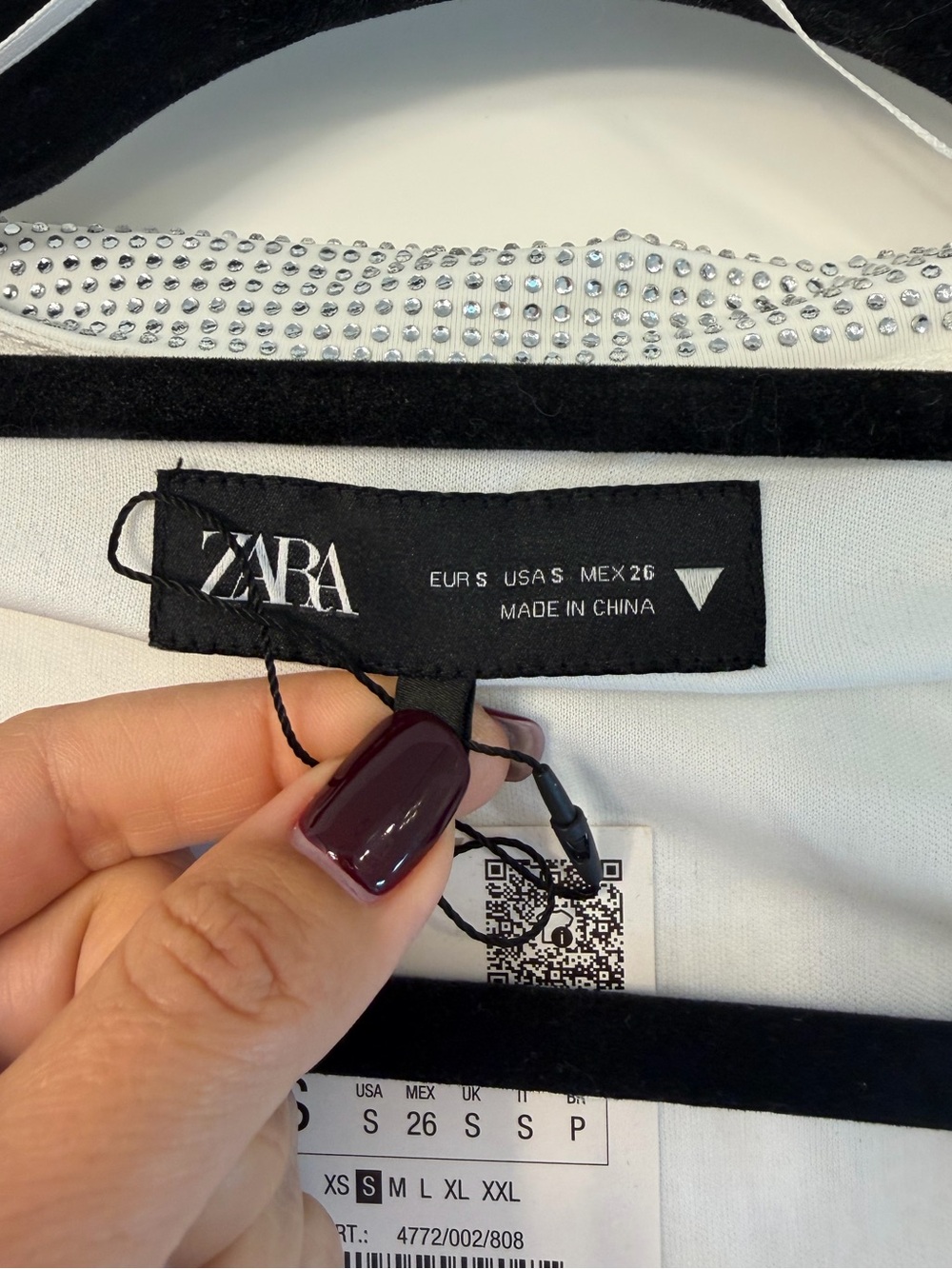 ✅ NWT ZARA Gorgeous JEWEL SHOULDER PADDED Silver Gray BODYSUIT size S - Picture 12 of 16
